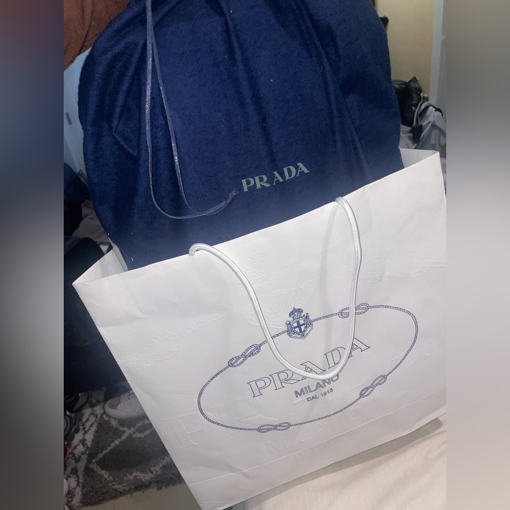 PRADA Re-Nylon and Saffiano leather back pack - Picture 8 of 10